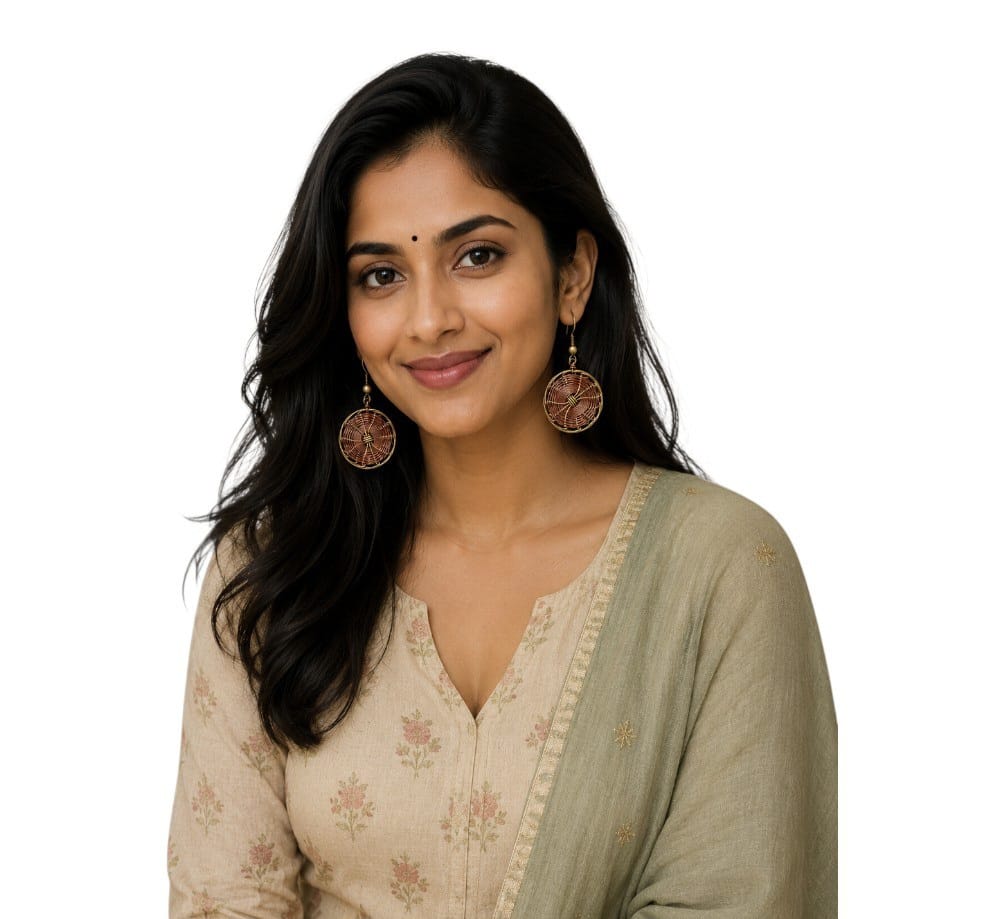 Purely Handmade Brass Earrings