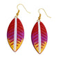Purely Handmade Lightweight Terracotta Dangler Earrings (Leaf Design)