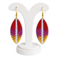 Purely Handmade Lightweight Terracotta Dangler Earrings (Leaf Design)
