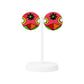 Purely Handmade Round Shaped Terracotta Stud Earrings