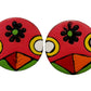 Purely Handmade Round Shaped Terracotta Stud Earrings