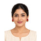 Purely Handmade Round Shaped Terracotta Stud Earrings