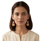 Purely Handmade Matt Finish Clay Drop Earrings