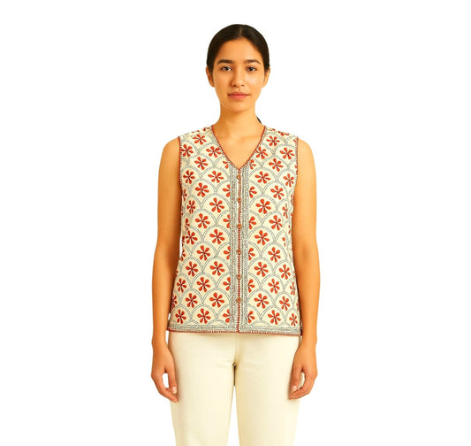 Handmade Hand-Embroidered Kantha Jackets