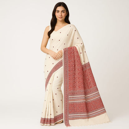 Premium Handloom Pure Cotton Saree