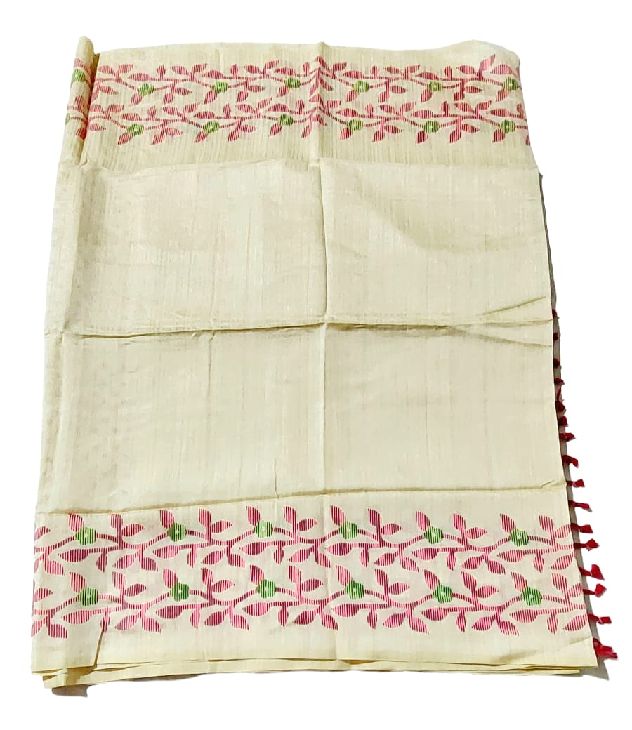 Fashweave Matka SILK floral Printed Saree with Running Blouse Piece For Women & Girls