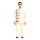 Pure Cotton Short Kurta For Men( With Kantha Stitch Hand Embroidery Work)