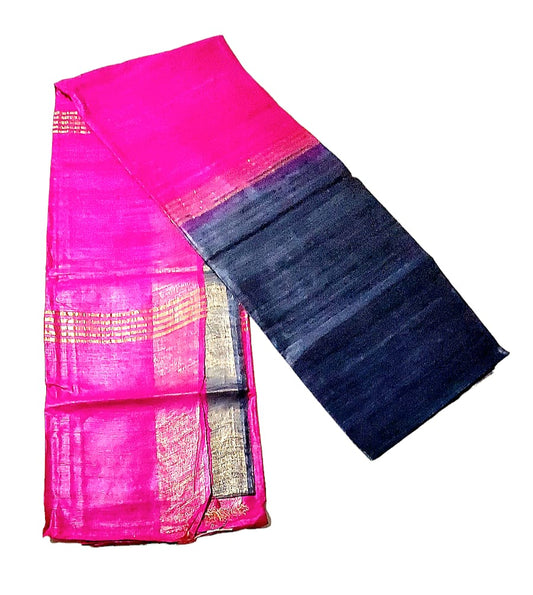 Premium Tussar Ghiccha Silk Saree  with Blouse Piece For Women & Girls