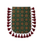 Gajji Silk Ajrakh Printed Leather Crossbody Flip Sling Bag