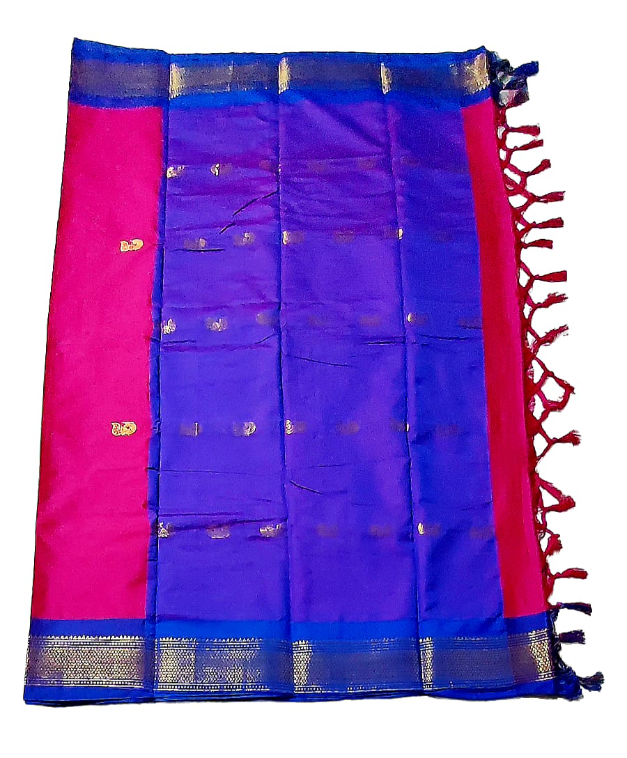 Exquisite Kadiyal Paithani Silk Saree