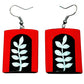 Purely Handmade & Handpainted Bamboo Earrings