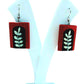 Purely Handmade & Handpainted Bamboo Earrings