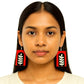 Purely Handmade & Handpainted Bamboo Earrings