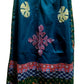 Pure Cotton Ajrakh Hand Block Printed Floral Design Patchwork Dupatta (With Tassels)