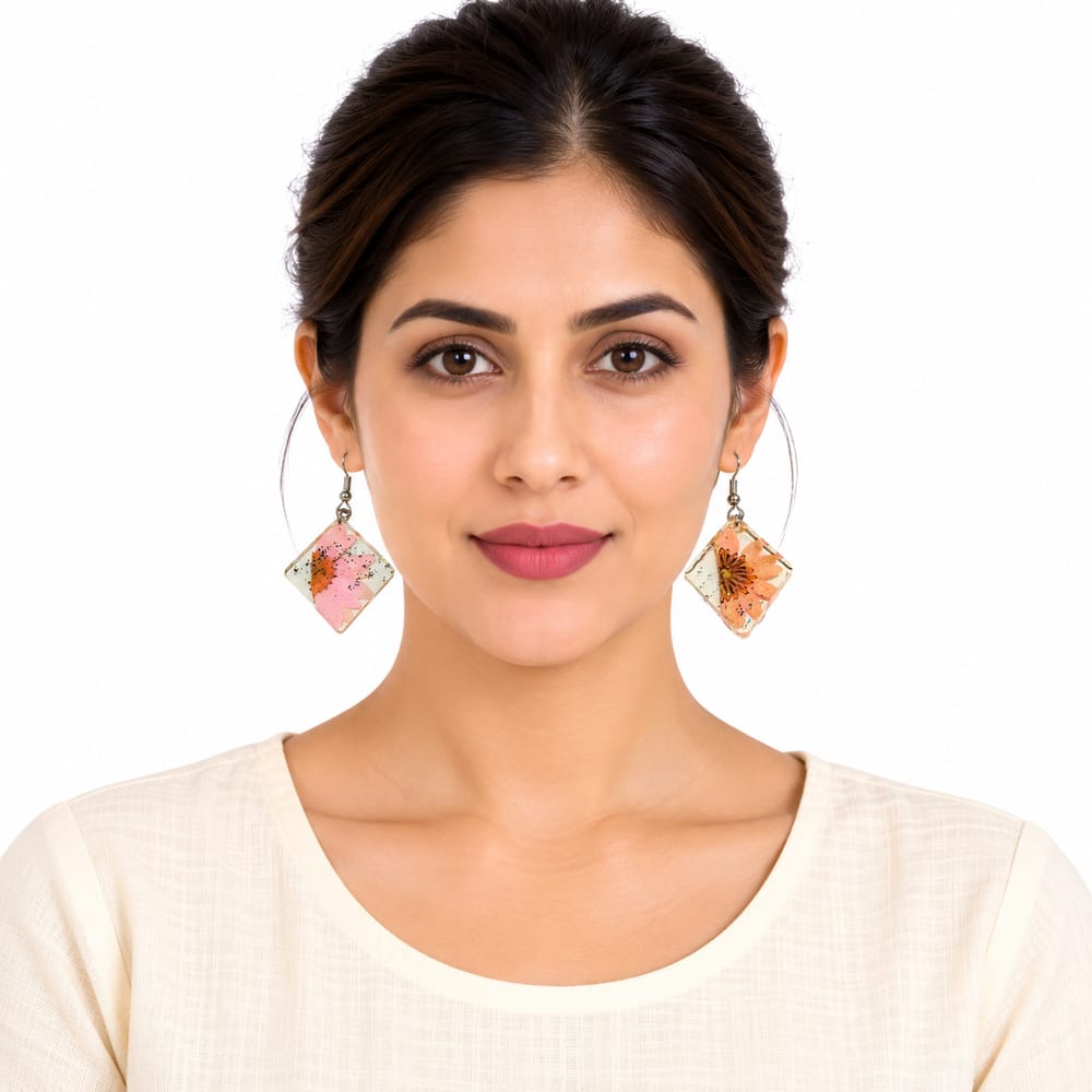 Premium Purely Handmade Resin Jewellery Earrings for Women & Girls