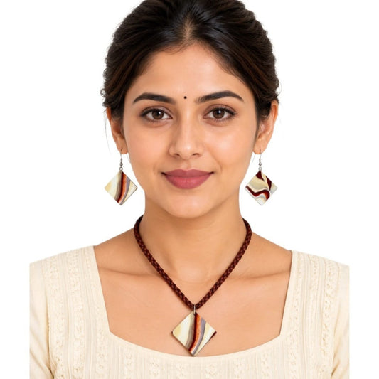 Purely Handmade Clay Jewellery Sets (Marble Design) for Women & Girls
