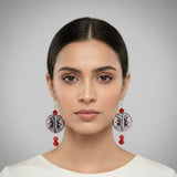 Purely Handmade & Handpainted Glass Earrings