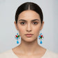 Purely Handmade & Handpainted Glass Earrings