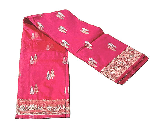 Fashweave Katan Silk Saree with Blouse Piece for Women