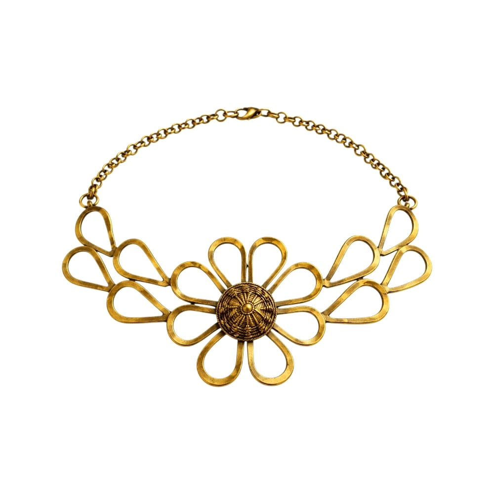 Purely Handmade Lightweight Brass Neckpiece