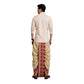 Raw Silk Dhoti Pant With Contrasting Colour
