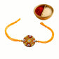 Purely Handmade & Handpainted Terracotta Rakhis for Brother