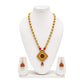 Purely Handmade Terracotta Rope Necklace With Earrings
