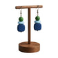 Purely Handmade Matt Finish Clay Drop Earrings