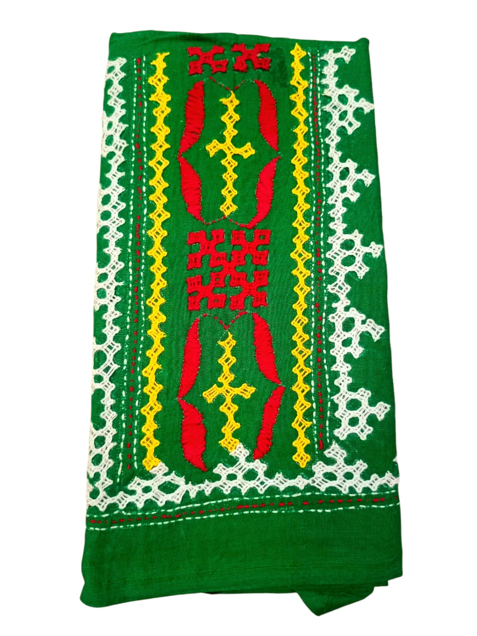 Hand Embroidered Gujarati Stitch Blouse Piece for Women & Girls