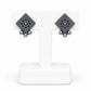 Lightweight Diamond Shaped Terracotta Stud Earrings
