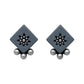 Lightweight Diamond Shaped Terracotta Stud Earrings