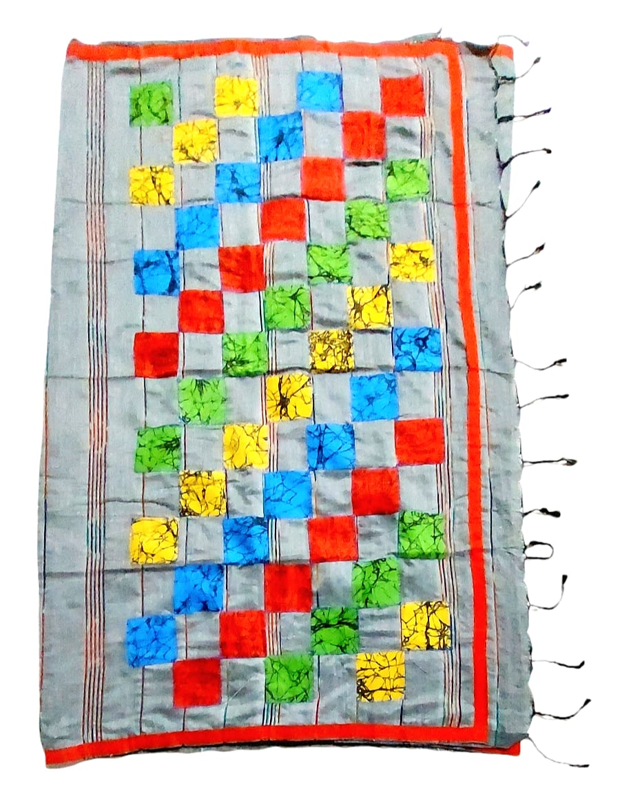 Pure Khadi Patch Work Saree
