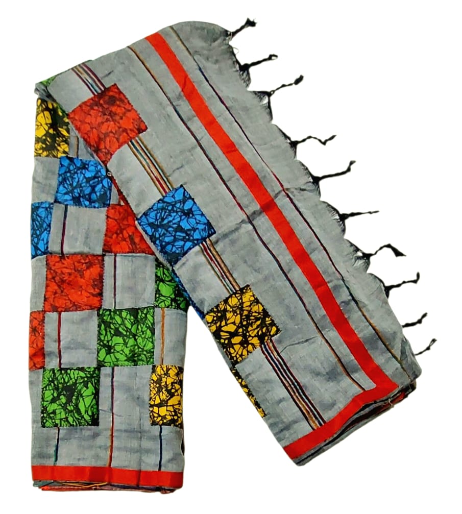 Pure Cotton  Patch Work Saree