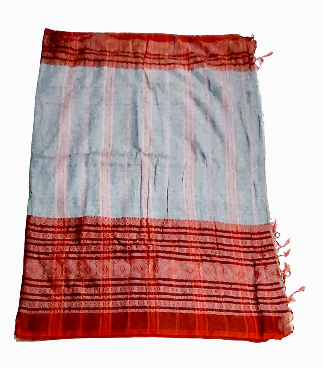 Premium Handloom Embroidered Cotton Saree