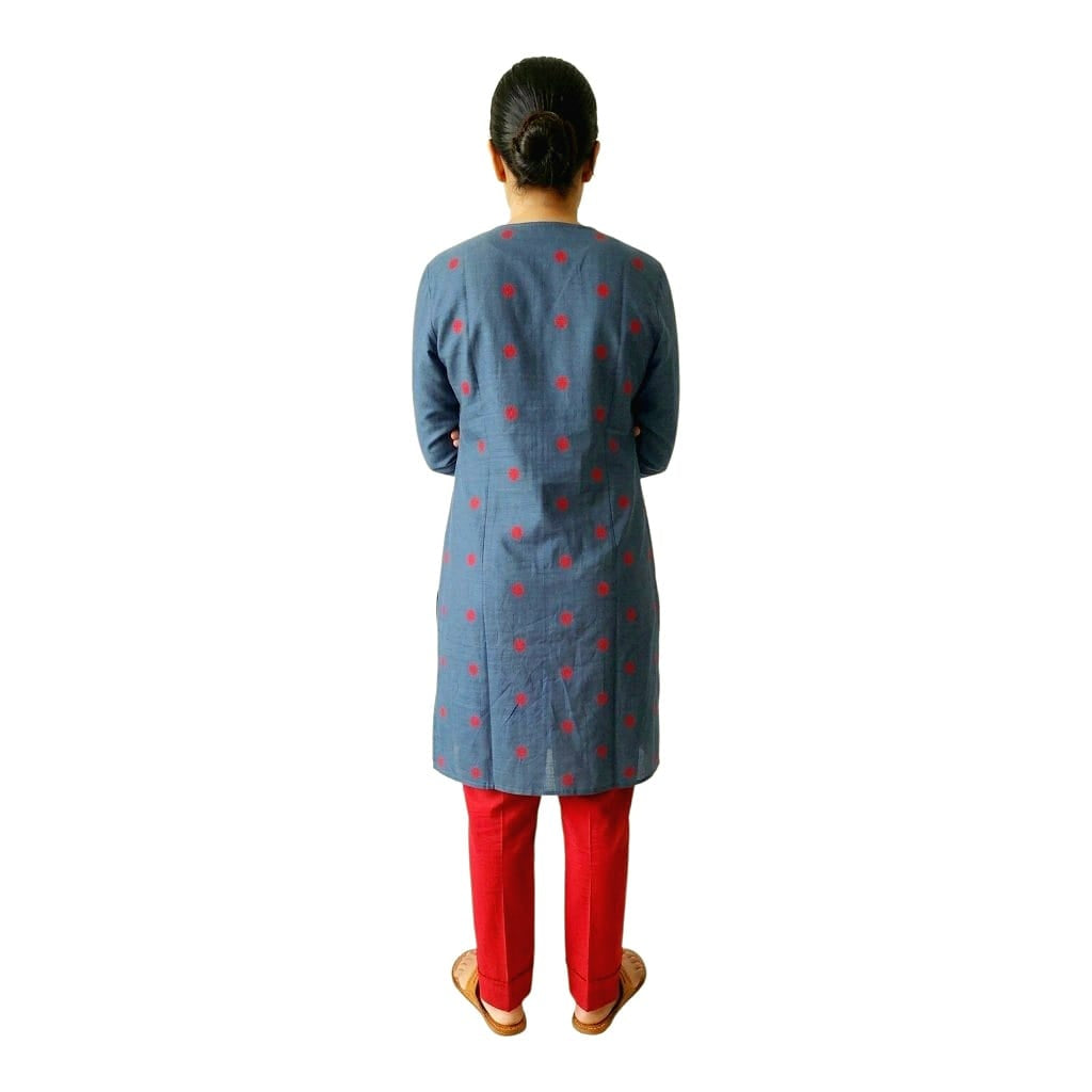 Premium Handwoven Pure Cotton Silk 3-Piece Suit Set ( Unstitched)