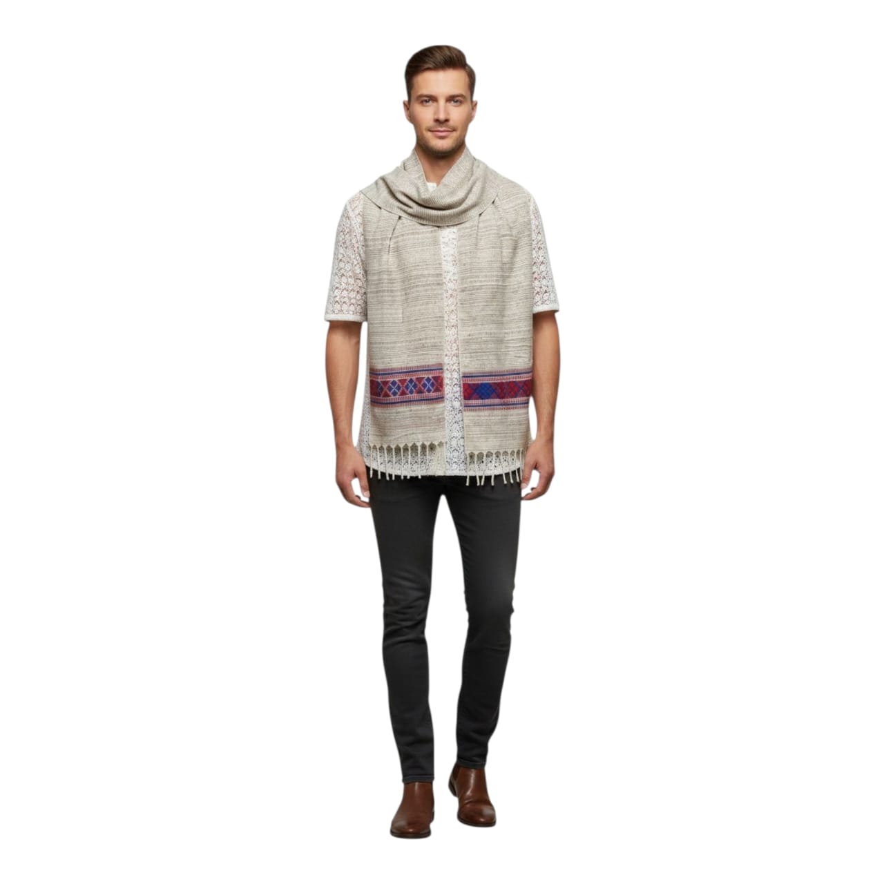 Handwoven Pure Woolen Muffler For Men