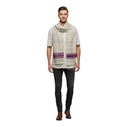 Handwoven Pure Woolen Muffler For Men
