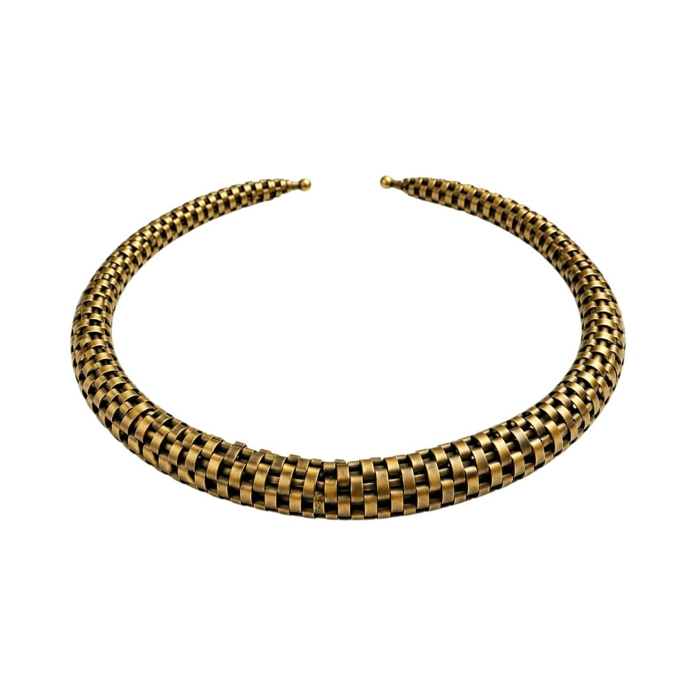 Purely Handmade Lightweight Brass Neckpiece