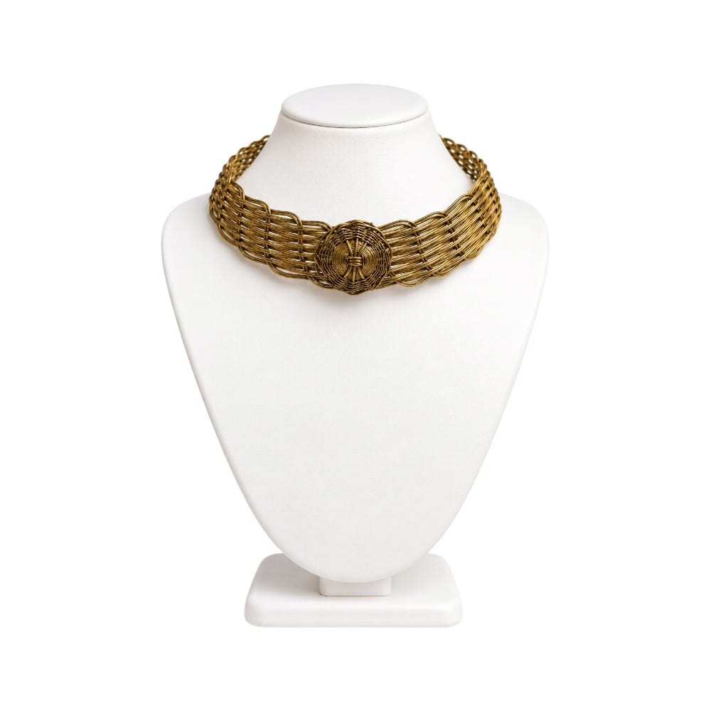 Purely Handmade Lightweight Brass Neckpiece