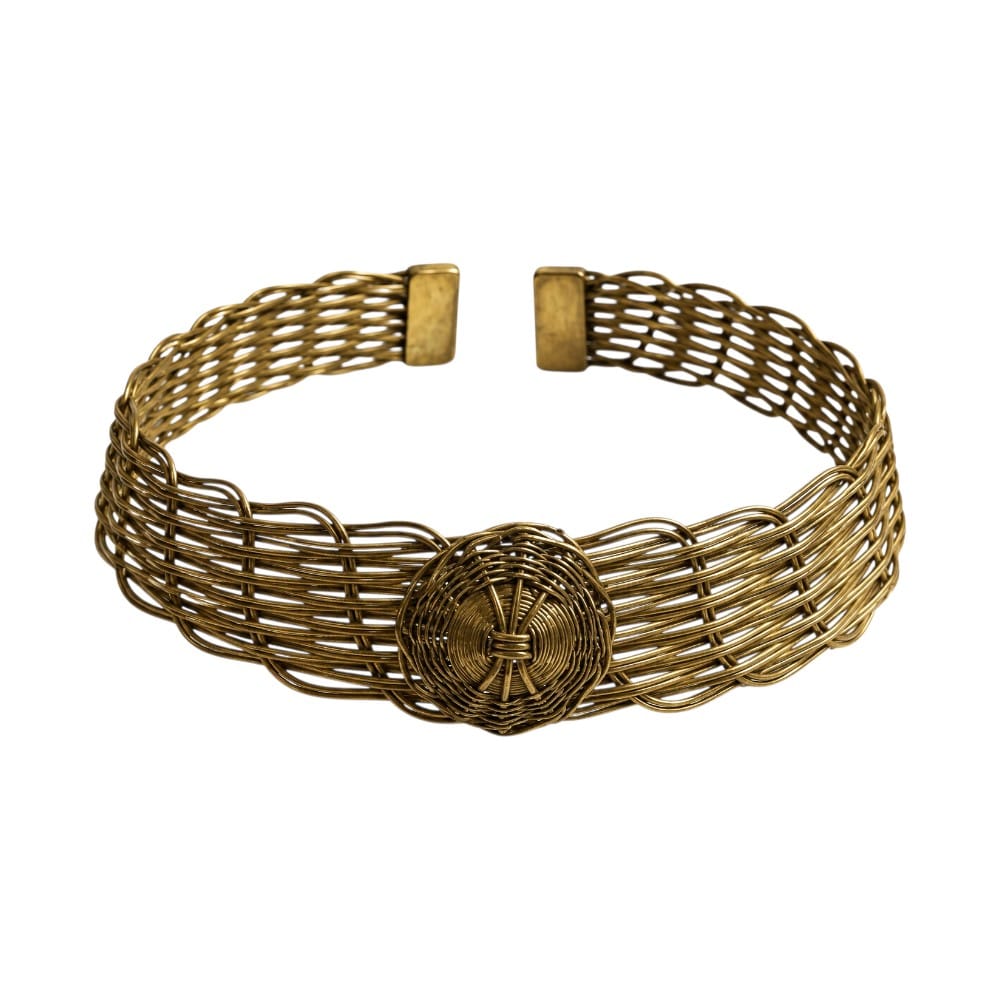 Purely Handmade Lightweight Brass Neckpiece