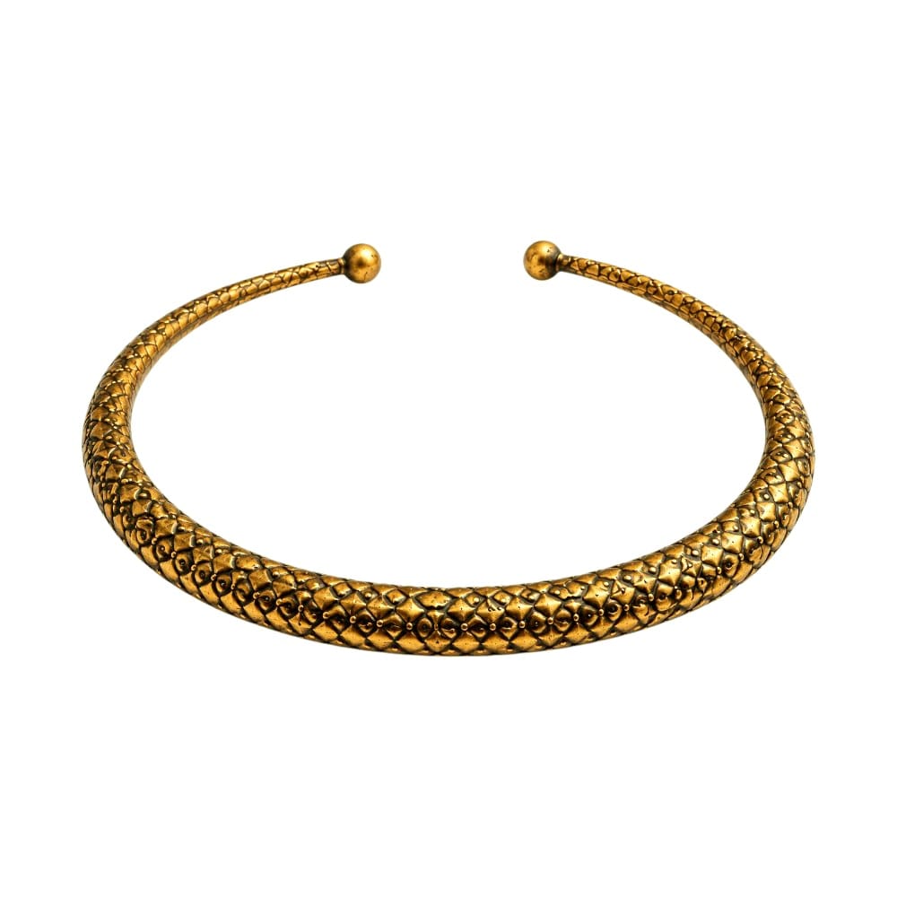Purely Handmade Lightweight Brass Neckpiece
