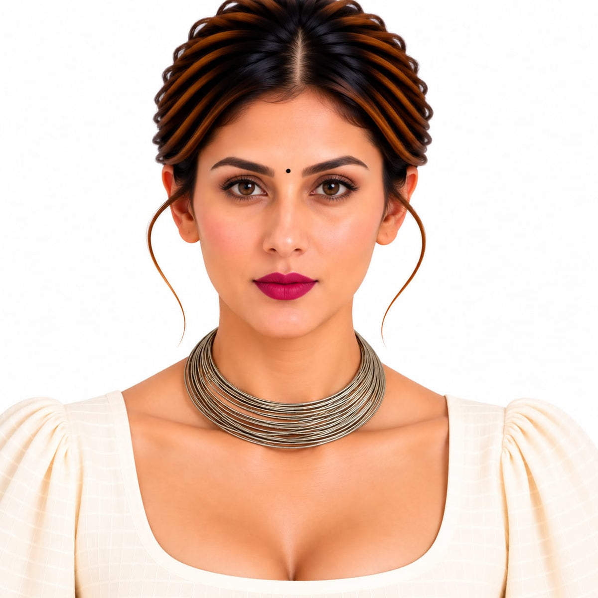 Purely Handmade Lightweight Brass Neckpiece