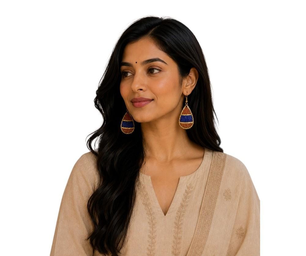 Purely Handmade Brass Earrings
