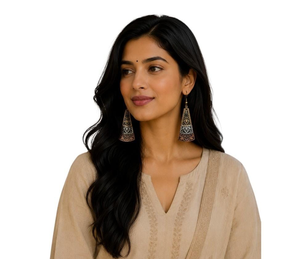 Purely Handmade Brass Earrings