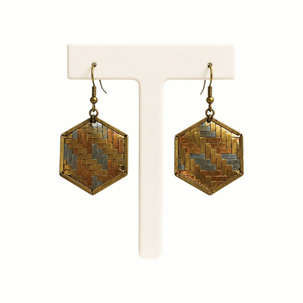Purely Handmade Brass Earrings