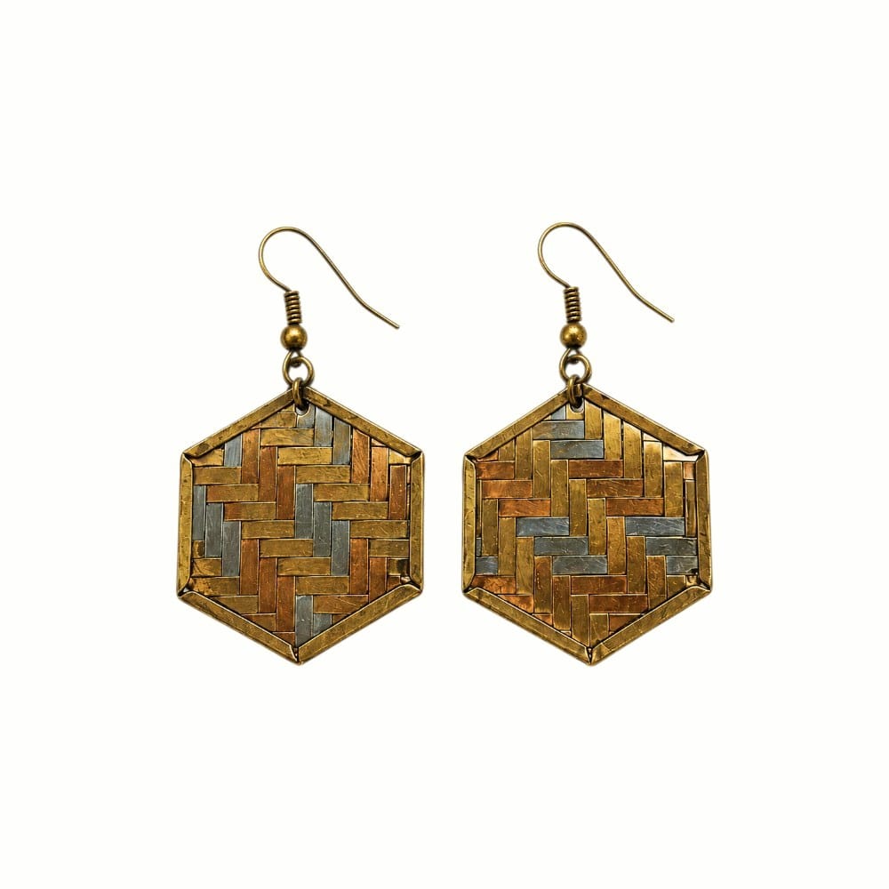 Purely Handmade Brass Earrings