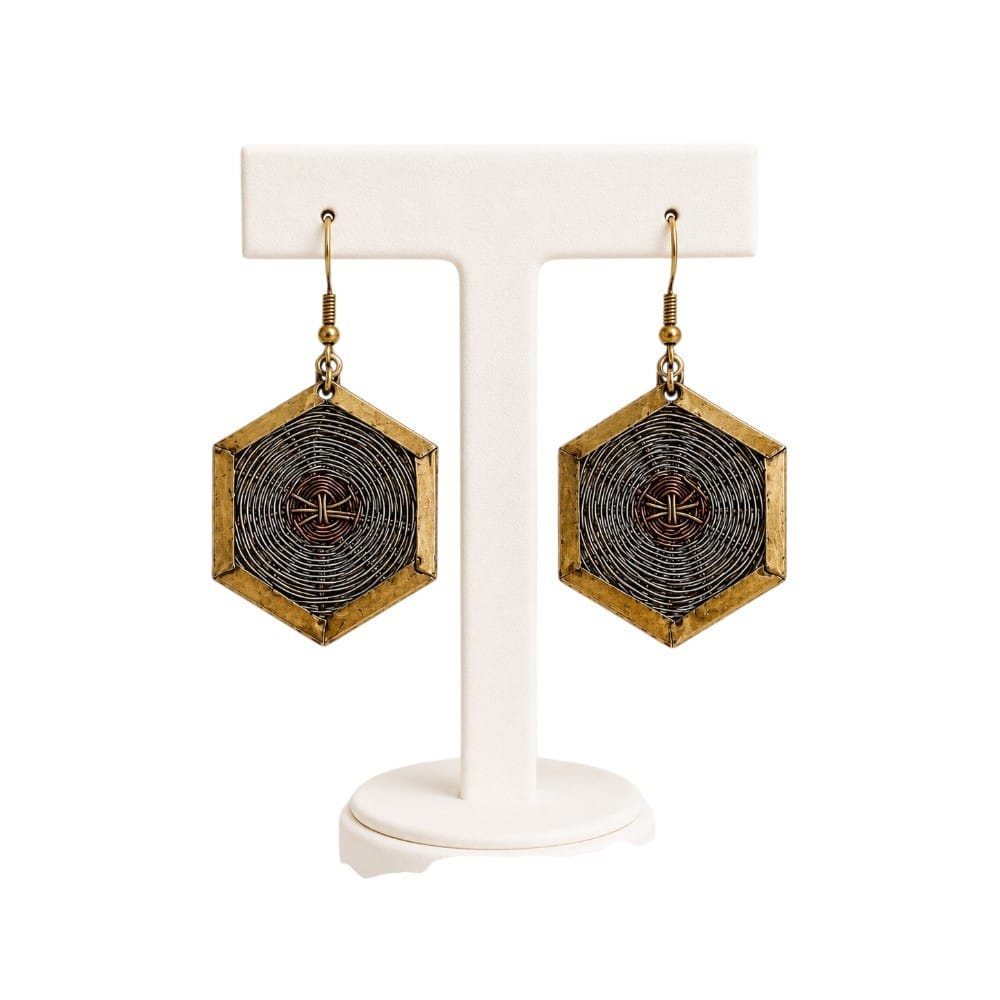 Purely Handmade Brass Earrings