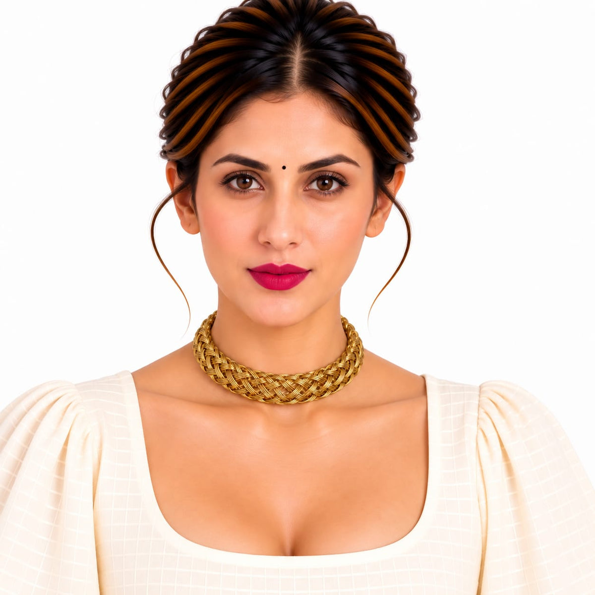 Purely Handmade Lightweight Brass Neckpiece