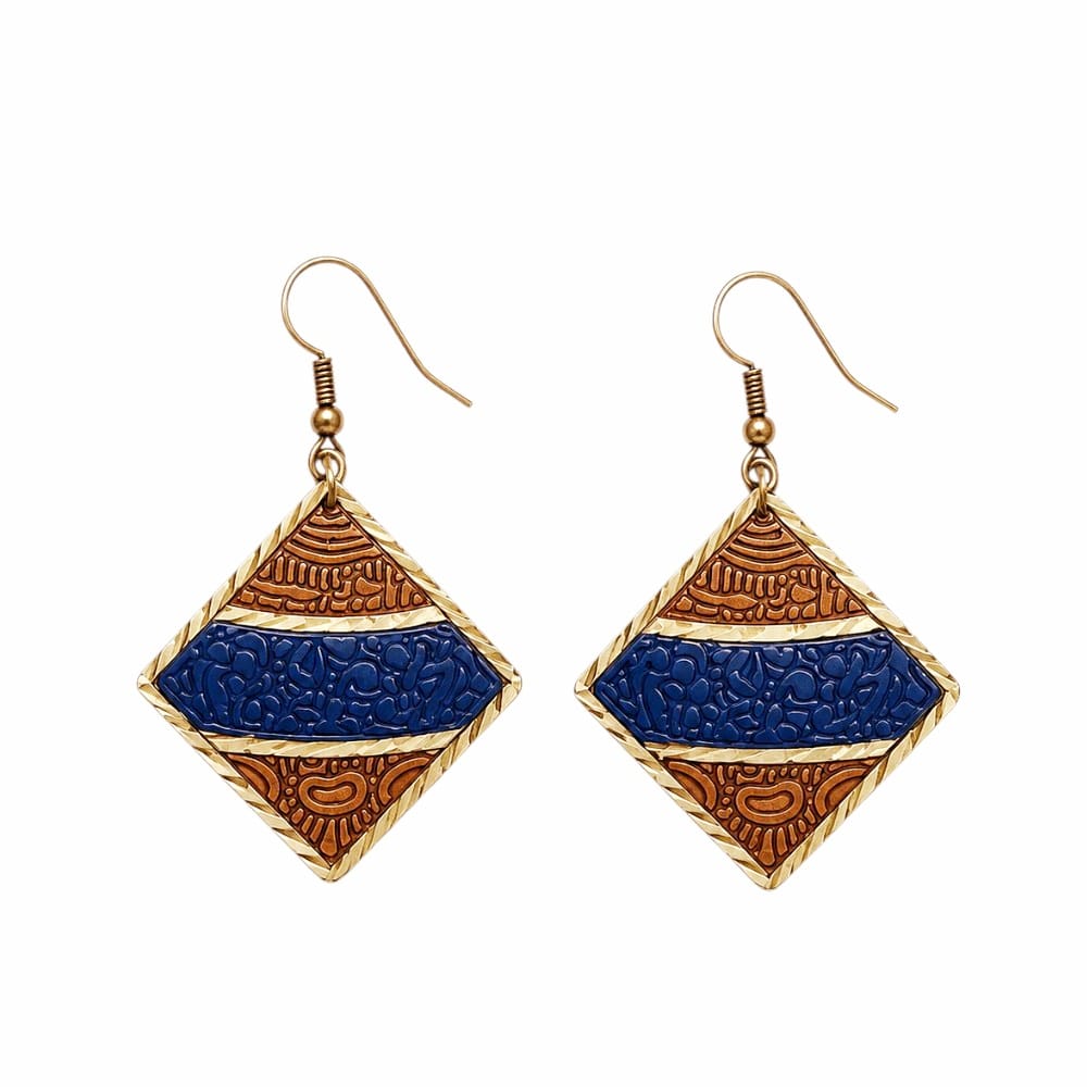 Purely Handmade Brass Earrings