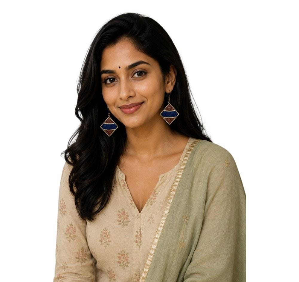 Purely Handmade Brass Earrings